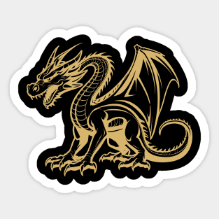 Dragon Expressionism Sticker